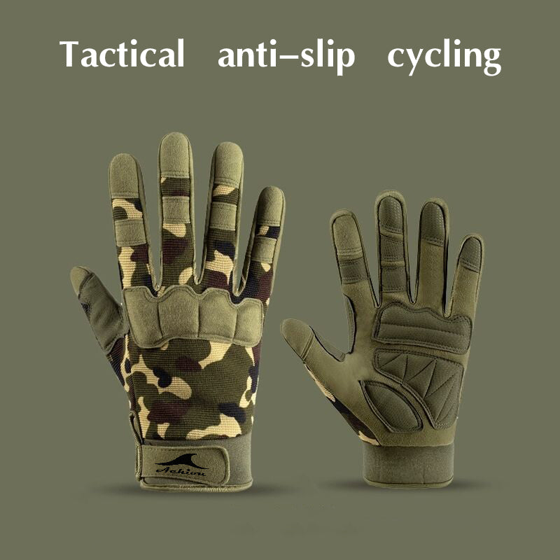 ACHIOU Camouflage Gloves for Men Lightweight Outdoor Gloves Hunting