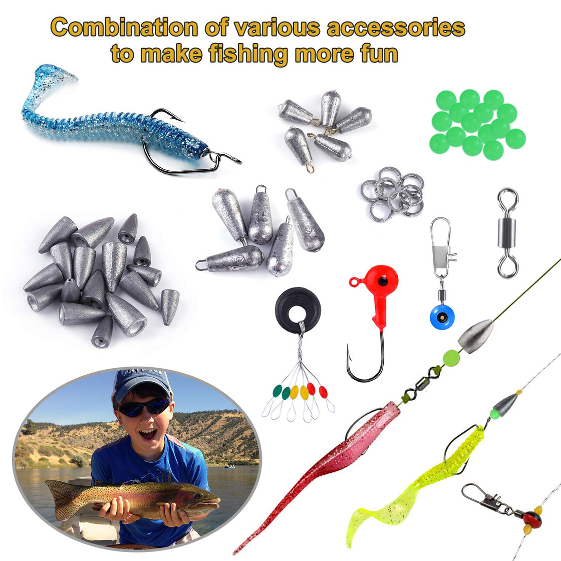 ACHIOU Fishing tackle Fishing Tackle Lots 1 x Fishing Lures Set With A Achiou ACHIOU Fishing tackle Fishing Tackle Lots 1 x Fishing Lures Set With A Achiou