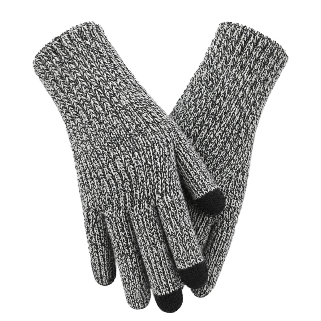 Achiou Winter Gloves for Men Women, Thermal Fleece Lined Touchscreen Knit