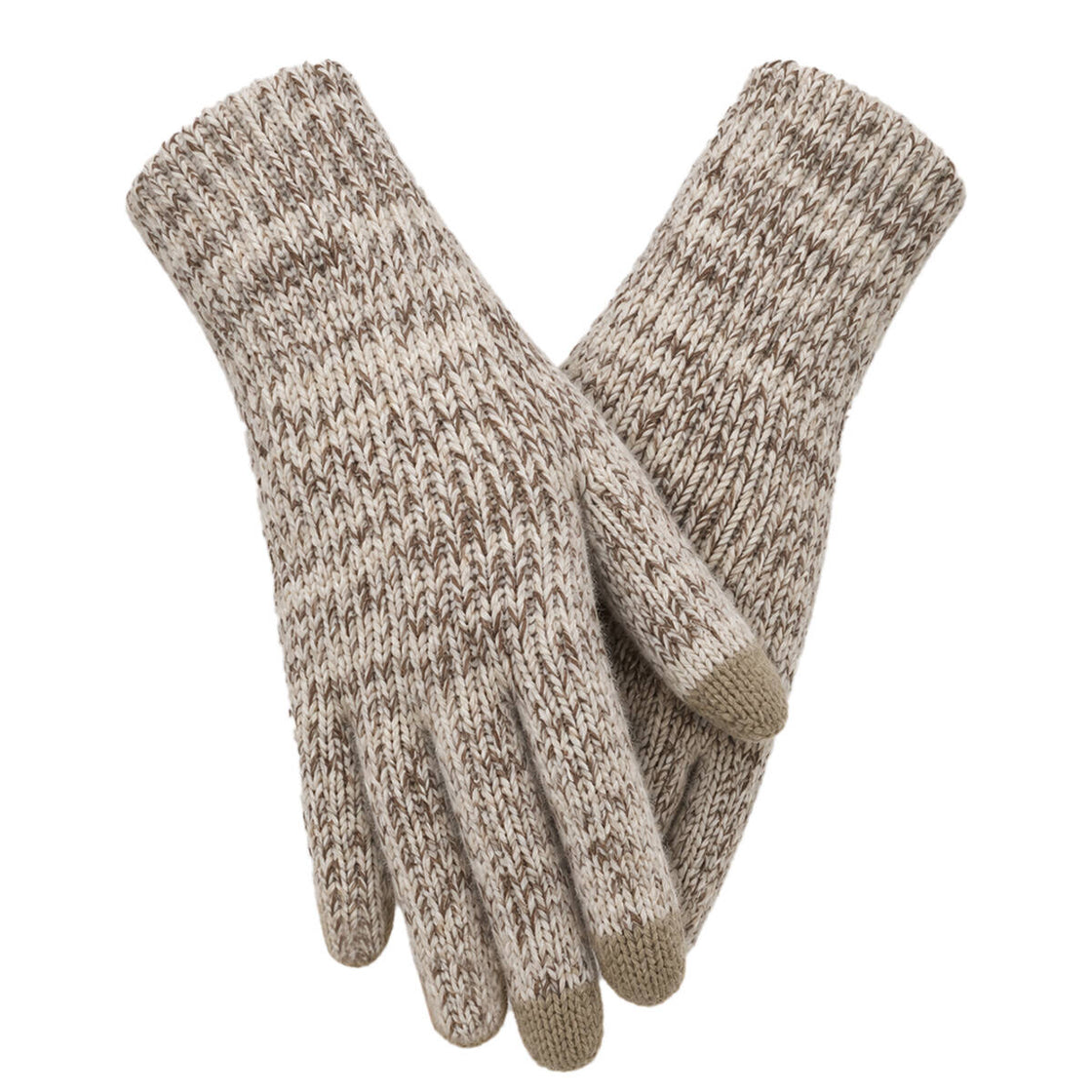 Achiou Winter Gloves for Men Women, Thermal Fleece Lined Touchscreen Knit