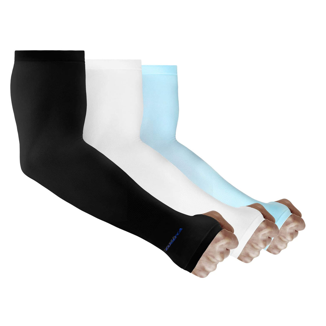 Arm Sleeves 1 Black 1 White 1 Blue