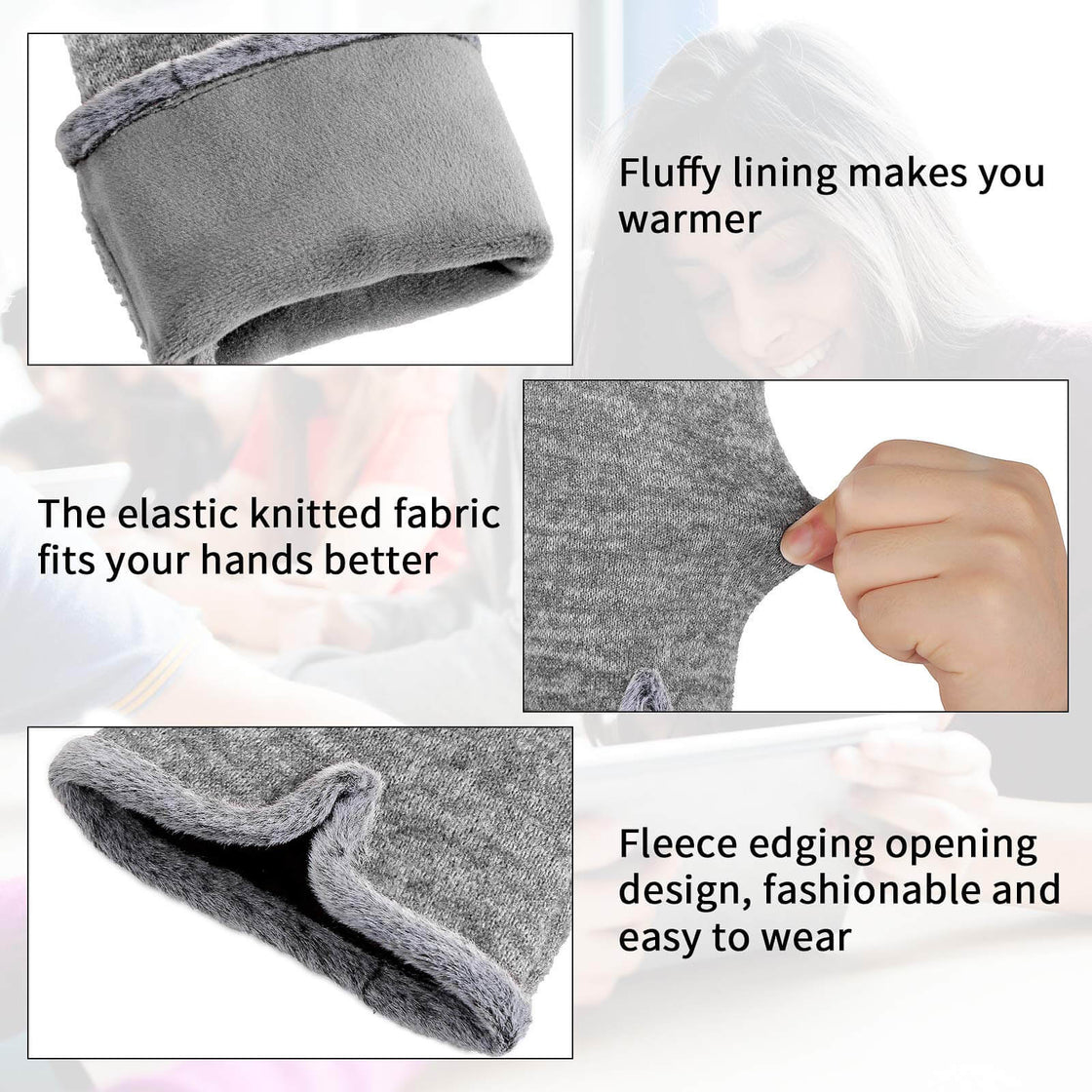 Achiou Touchscreen Gloves For Women