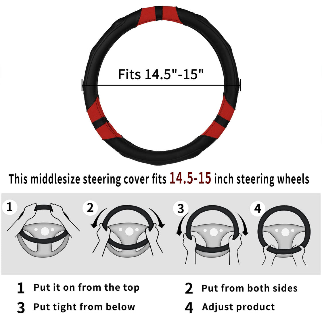 Achiou Steering Wheel Cover