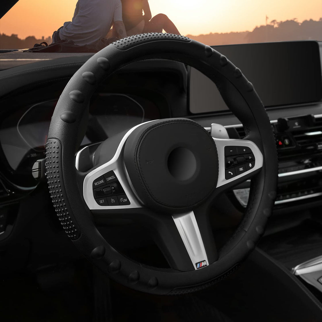 Achiou Car Wheel Cover Thick Soft Odorless