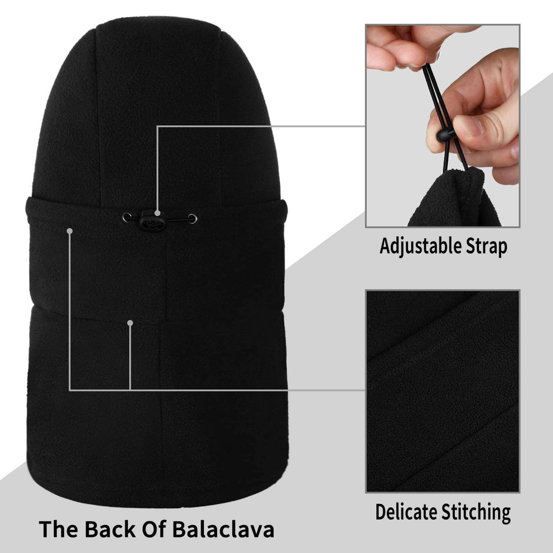 Achiou Winter Balaclava Thermal Face Cover Hat Cap