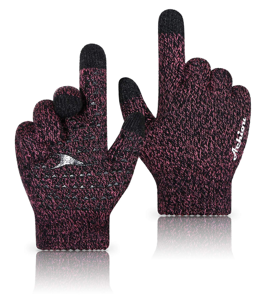 Arsenal Touch Screen Knitted Gloves - Navy, Navy Blue Arsenal Touch Screen Knitted Gloves - Navy, Navy Blue