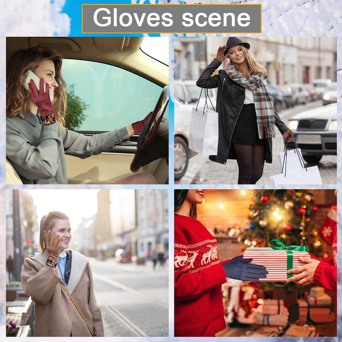 Achiou Women Winter Touchscreen Gloves