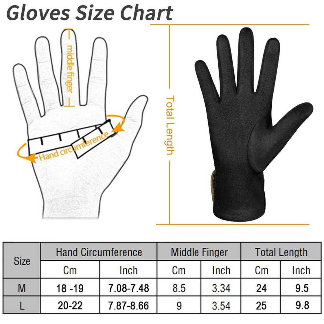 Achiou Women Winter Touchscreen Gloves